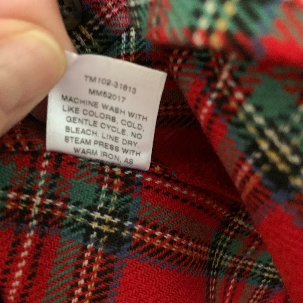 Pendleton 100% Wool Red Plaid Button Down Long Sl… - image 7